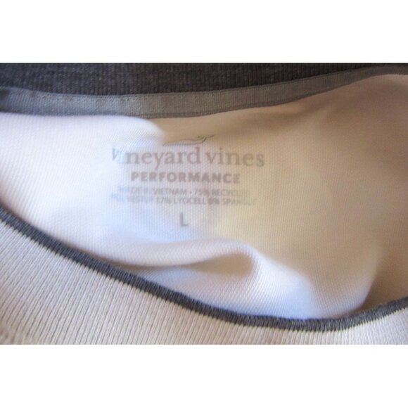 Vineyard Vines Golf Performance Crewneck Sweatshirt Pina Colada L New With Tags - Picture 5 of 6